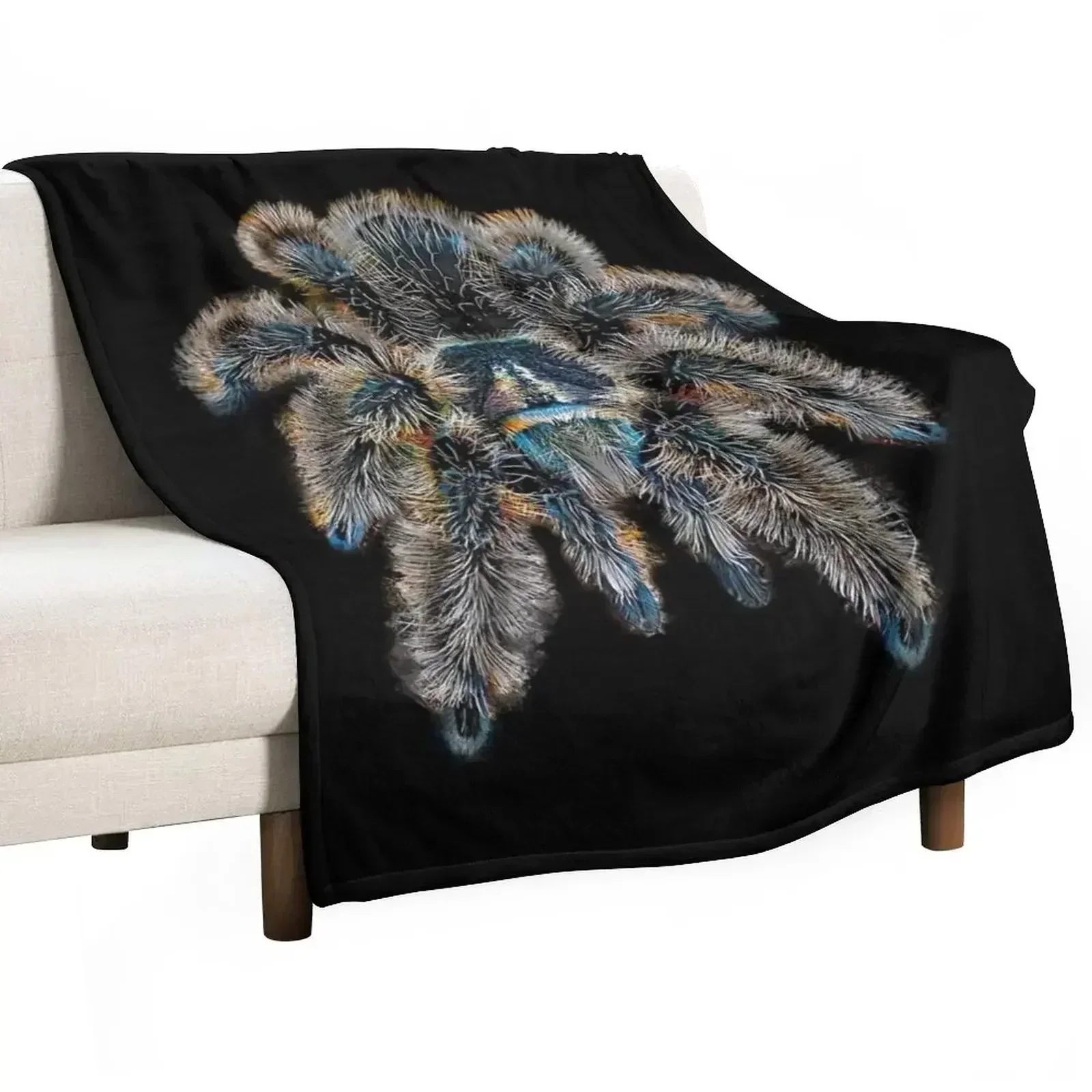 

Curly Hair Wooly Tarantula Spider Throw Blanket Softest warm winter Kid'S Polar Blankets