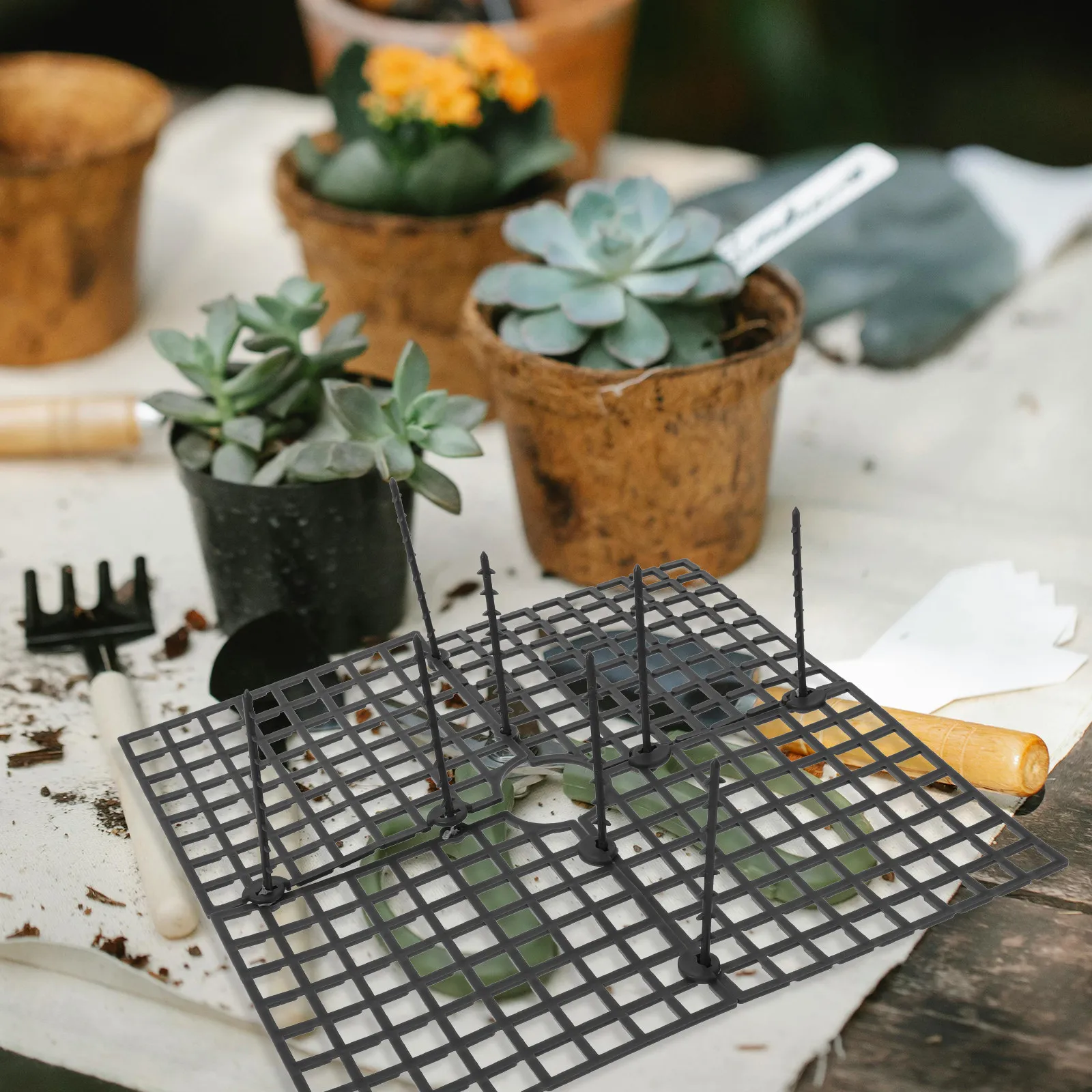 

Защитная сетка для цветочных горшков, защита от животных, для садов, домов, офисов, торговых центров, предотвращает копание животными в горшках