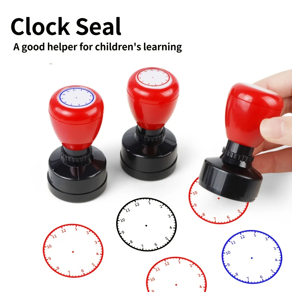 Youngsters's Time Stamp, Learn Time by Looking at Pictures, Use Stamps for Primary School Students and Teachers' Clocks