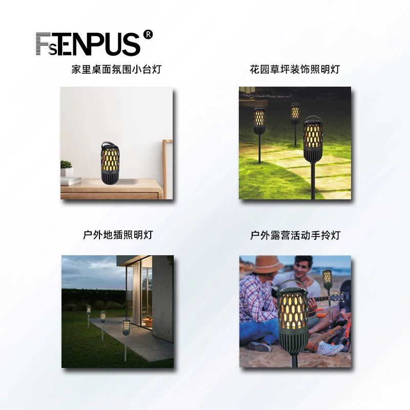 Fstenpusレトロ屋外ランプ、多機能アンビエントライト、Bluetoothスピーカー、防水ハンドル、レストランバーランプ