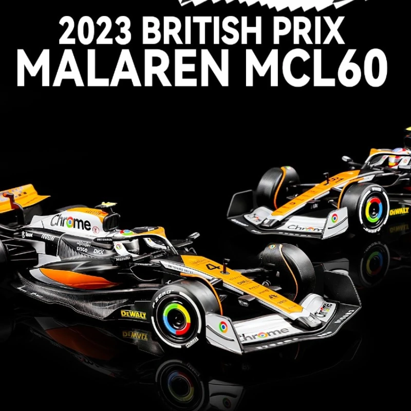 

Масштаб 1/24 McLaren MCL60 2023, британский Prix, имитация гоночного автомобиля, литая под давлением детская игрушечная коллекция автомобилей, миниатюрный Voiture