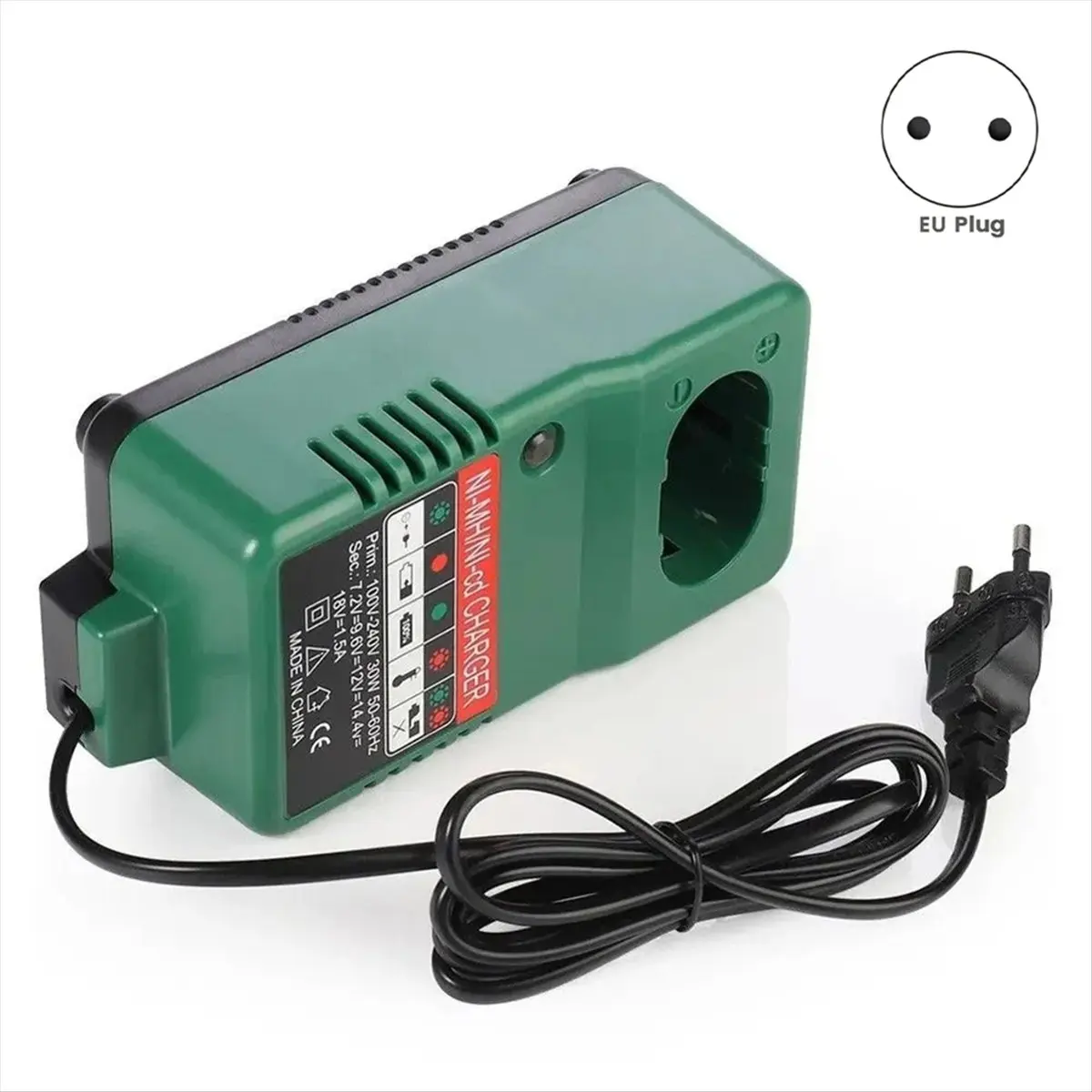 MT1008 Universal Electric Drill Battery Charger 7.2/9.6/12/14.4/18V for ,EU Plug