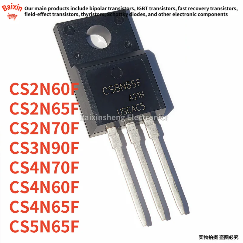 10PCS CS2N60F 2N60F CS2N65F 2N65F CS2N70F 2N70F CS3N90F 3N90F CS4N70F 4N70F CS4N60F 4N60F CS4N65F 4N65F CS5N65F 5N65F TO-220F