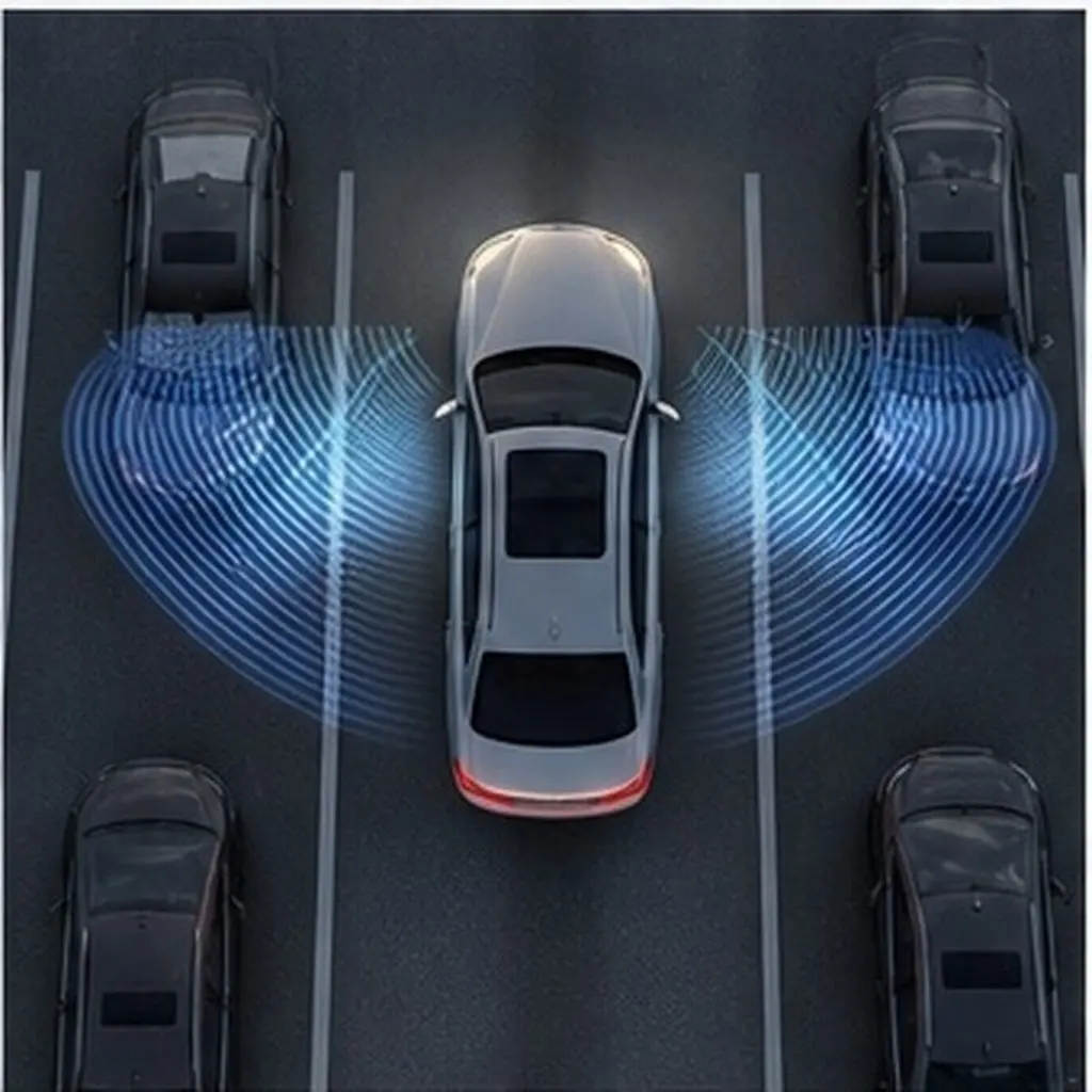 2Pcs Car Reversing Radar Advanced Millimeter Wave Blind Spot Monitoring System Lane Change Assist Vehicle Safety Light