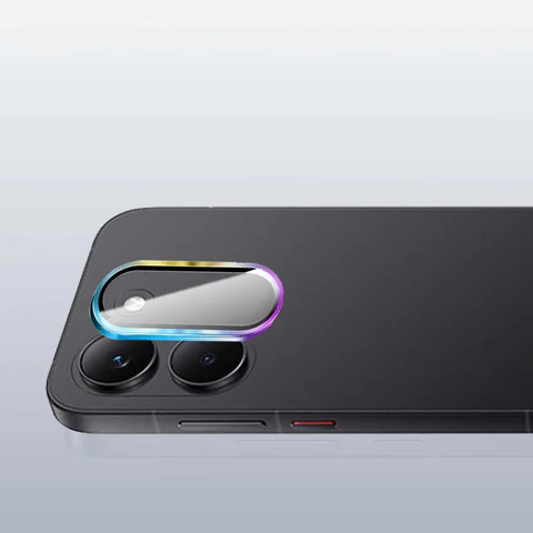Защитное стекло 3D с изогнутыми краями для камеры Xiaomi Poco X8 Pro Max, металлическое кольцо-накладка на объектив для Xiaomi Poco X8 Pro Max