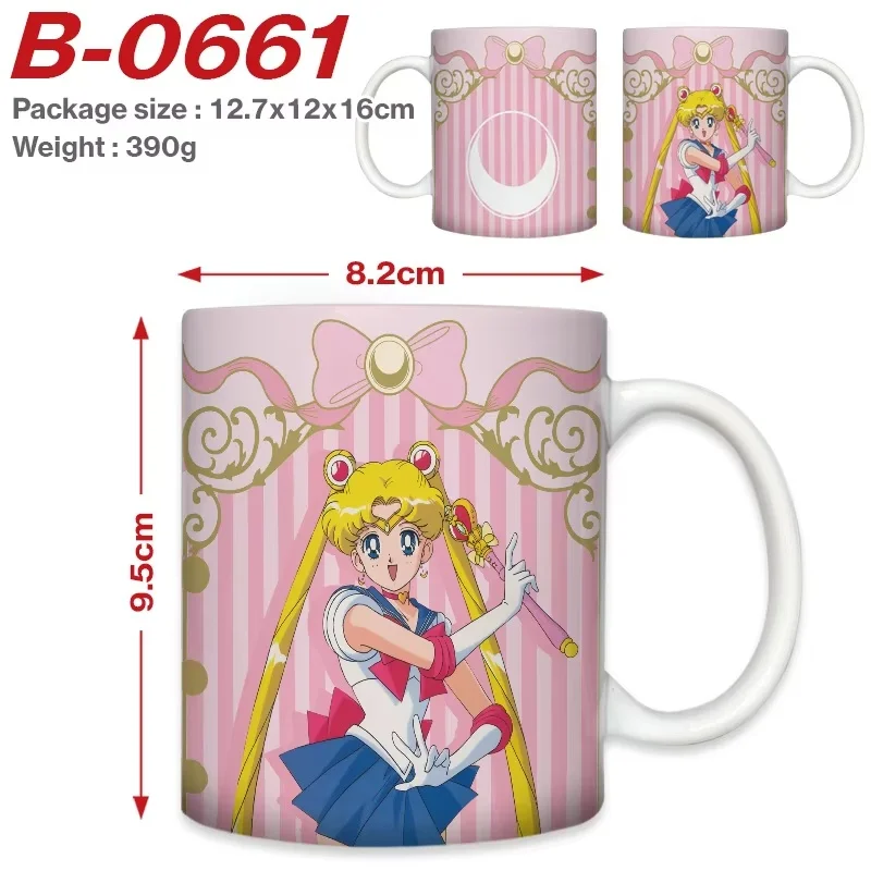 New Sailor Moon Girl Coffee Mugs Diy Custom Anime Cartoon Ceramic Mug Cup Creative Outdoor Work Camping Water Cups Birthday Gift