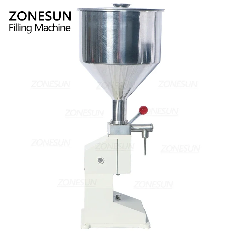 ZONESUN A03 Manual Honey Filling Machine Liquid Paste The Body Shop Oil Cream Bottle Filler Lip Gloss Nail Polish 50 100ml