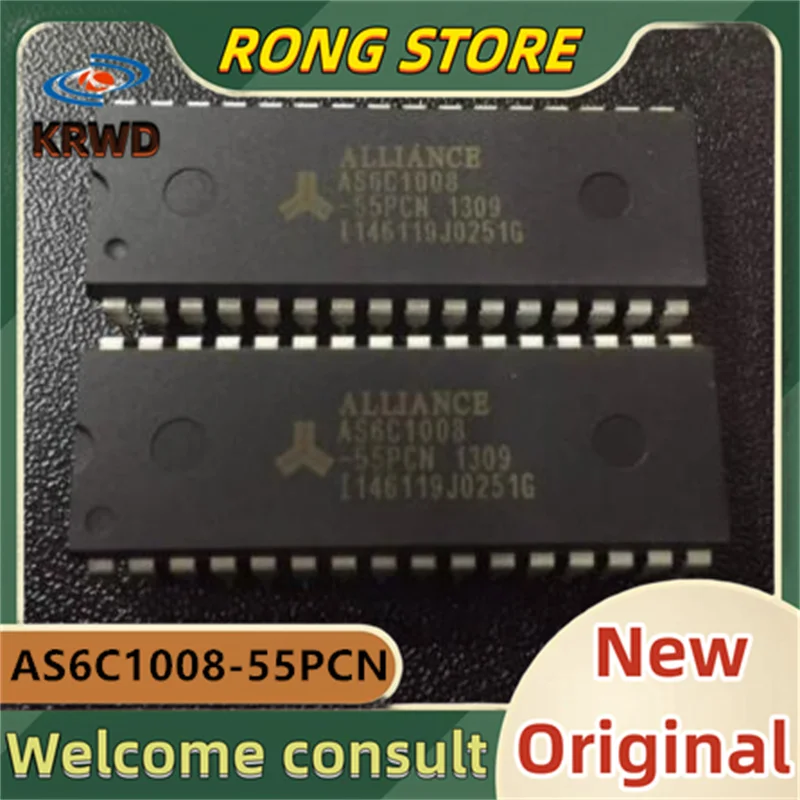 3PCS AS6C1008 AS6C1008-55PCN  PDIP-32  New and Original