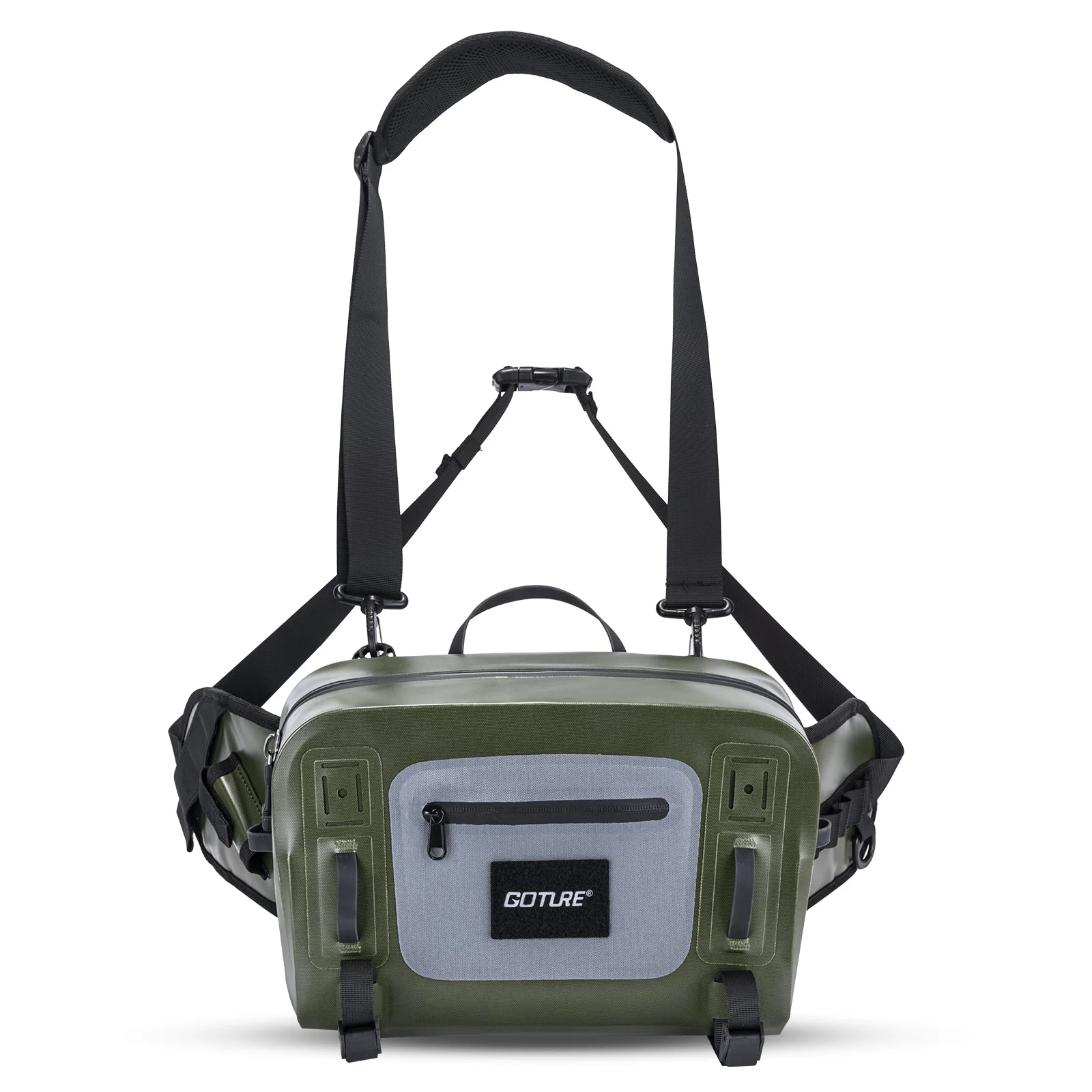 Goture 34*22*10.5cm Multifunctional Fly Fishing Bag IPX8 Waterproof Halter Waist Pack Large Capacity Bag for Outdoor Sports bag