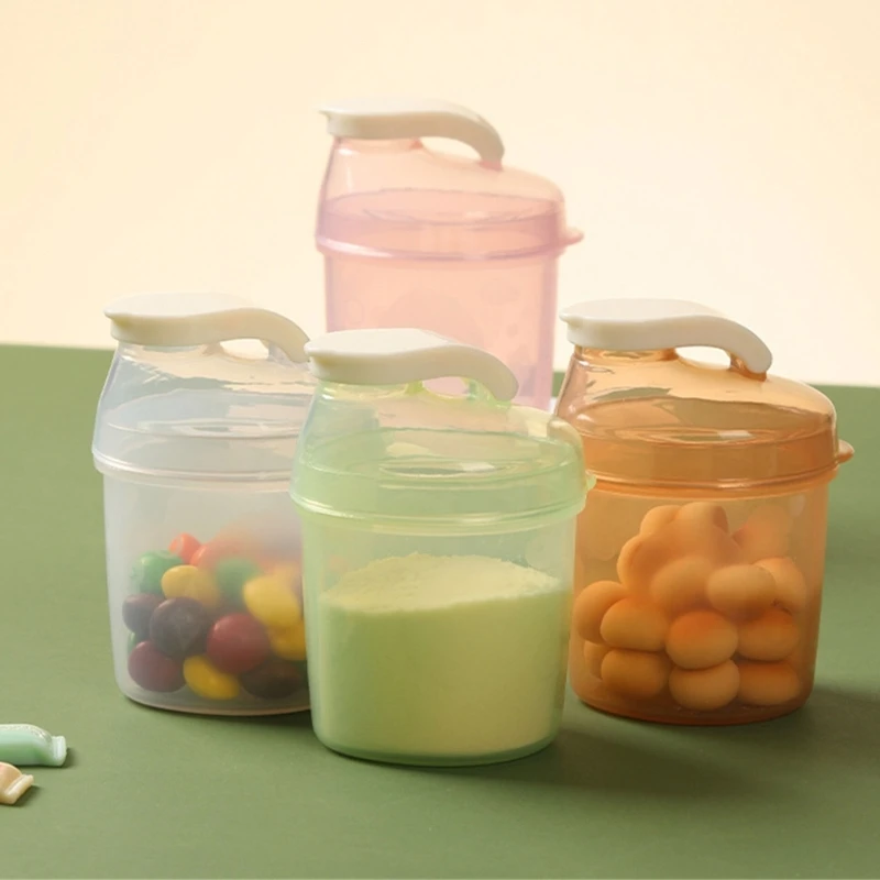 

Portable Baby Milk Powder Box Outing Complementary Jar Packed Milk Powder Food Sealed Storage Moisture-proof Compartment