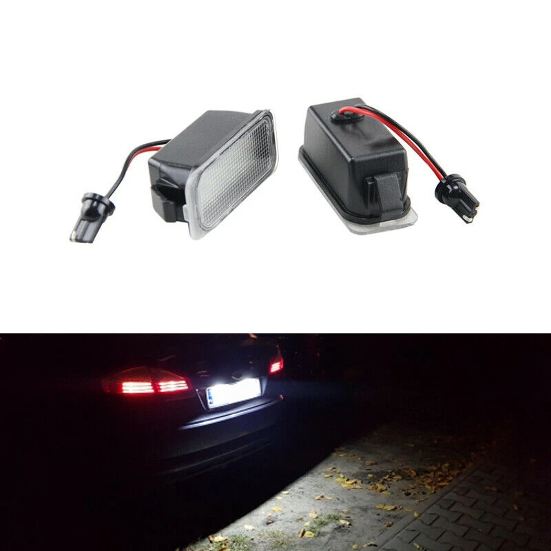 Luz LED para matrícula de Ford FOCUS MK II FIESTA MK VII MONDEO MK IV KUGA S-MAX 2008-2019, 2 unidades