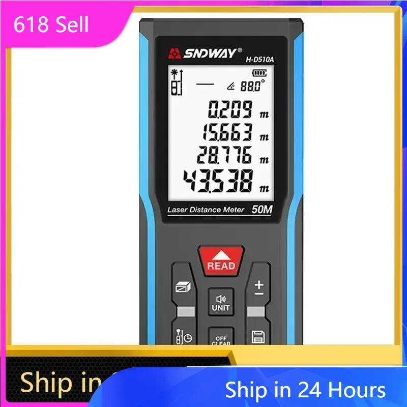 

FANYUE Laser Distance Meter 40M/50M/120M Digital Tape Measure Precision Rangefinder With Distance/Area/Volume/Self-calibration