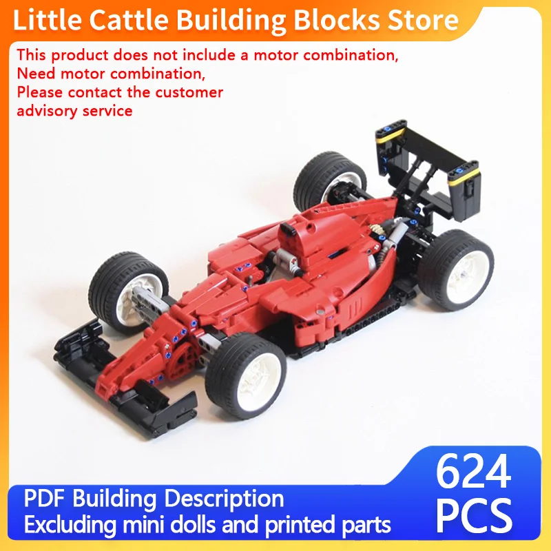 Speed Racing Car Model MOC Building Bricks Formula Racing Modular Technology Children Holiday Gifts Assemble Toys Suit
