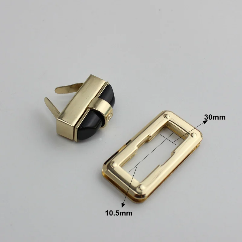20Sets  DIY Bag Locks Light Gold Handmade Suitable Size Twist Turn Lock For DIY Genuine Leather Bag Handbag Clasps Turn Locks