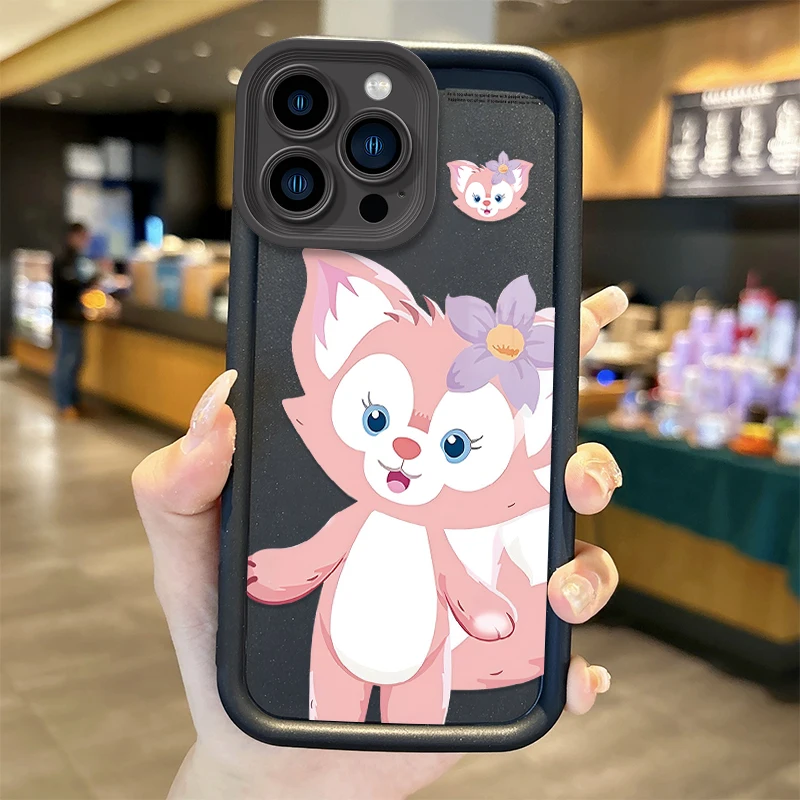 Lovely StellaLou Soft Case For iPhone 15 14 13 12 11 Pro Max 15 14 8 7 6 Plus X XS Max 8 7 Trend Phone Silicone Shockproof Cover