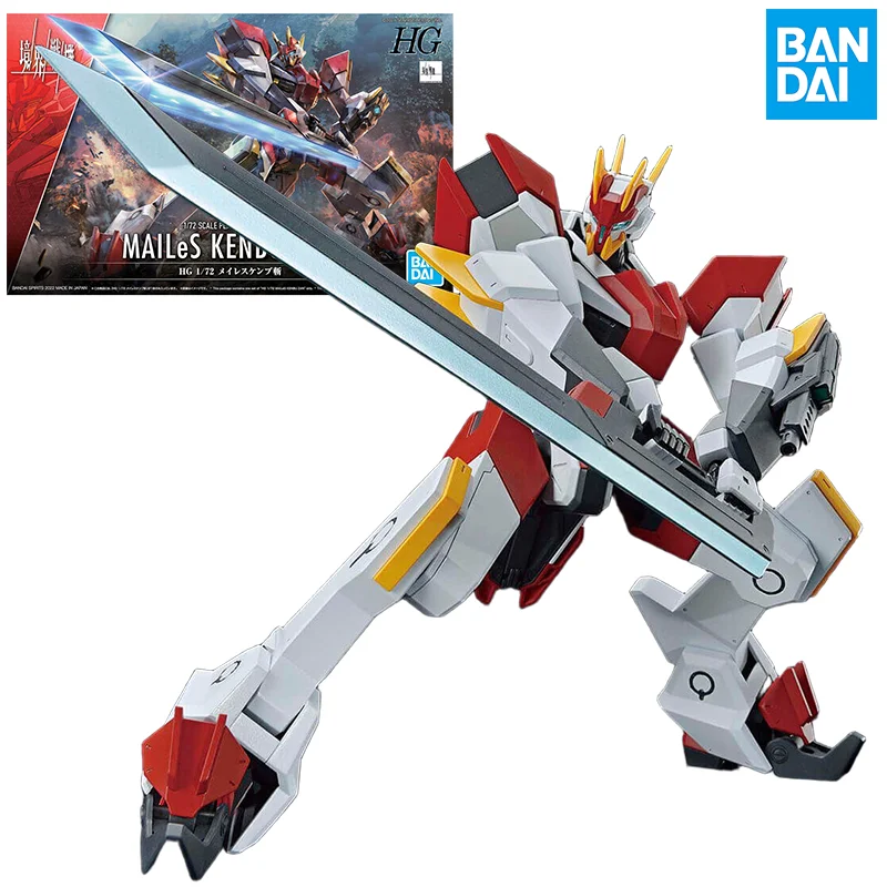 

Bandai AMAIM Warrior Anime Figure HG 1/72 YM-02 MAILeS Kenbu Zan Collection Gunpla Genuine Action Figure Toys for Children