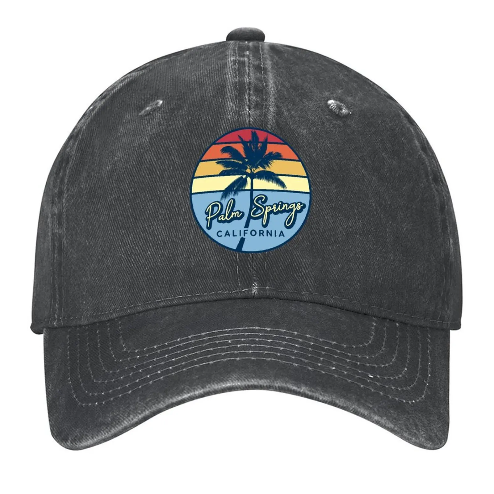 

Palm Springs California Baseball Cap Sun Hat For Children Luxury Hat New In The Hat Beach Bag For Man Women's