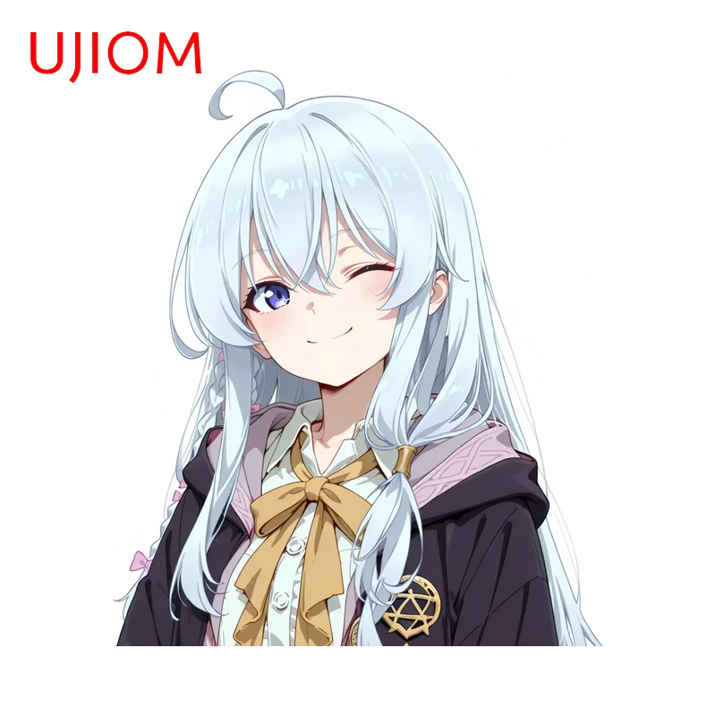 UJIOM Niedliche Elaina Beliebte Anime Waifu Wandaufkleber Einfache Möbel Computer Kühler Aufkleber Kratzfest Schlafzimmer Gepäck Dekor