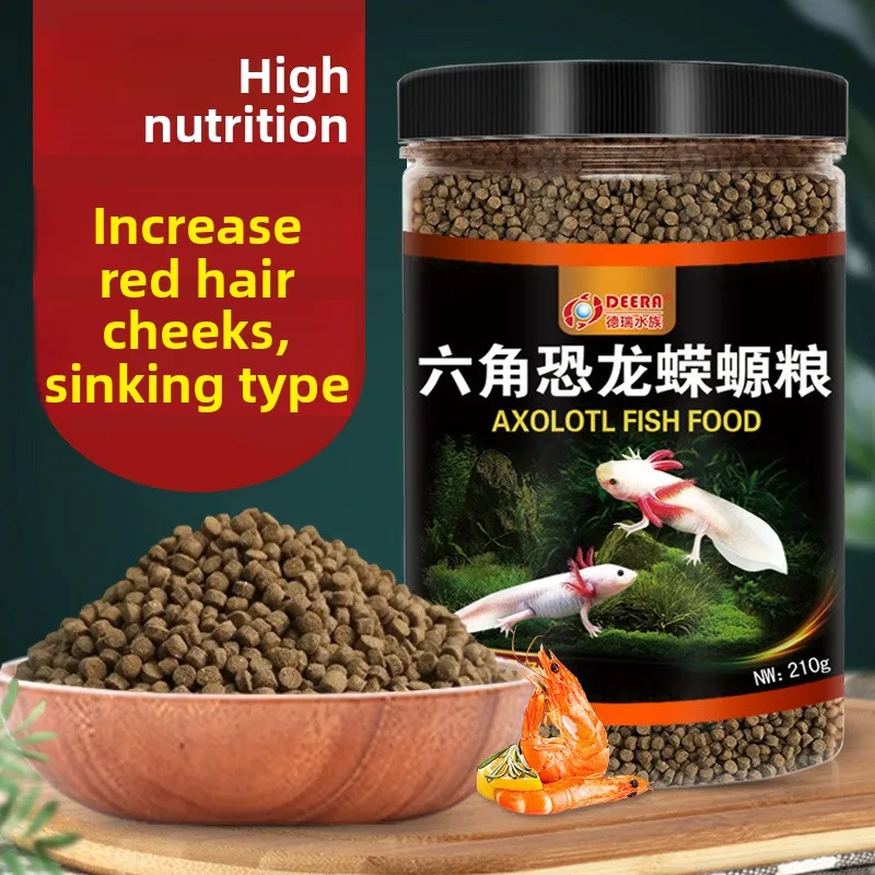 

DEERA Axolotl Sinking Food, Micro Pellets for Bottom Feeders like Salamanders, Newts and Aquatic Amphibians