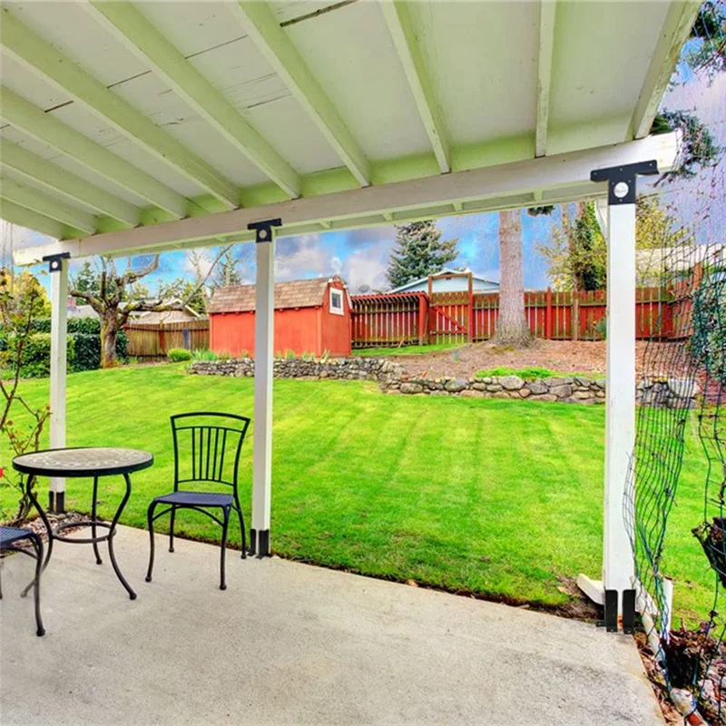 

COSW-2 Pack Heavy Duty Pergola Corner Brackets Extension 3-Way T Brackets For 4 X 4 Post Bracket Pergola Gazebo Kit Durable