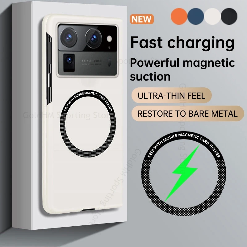 

For Tecno Phantom V Fold2 Candy Pure Color Frameless Phone Case Phantom V Fold 2 Wireless Charging Tough Matte Solid Back Cover