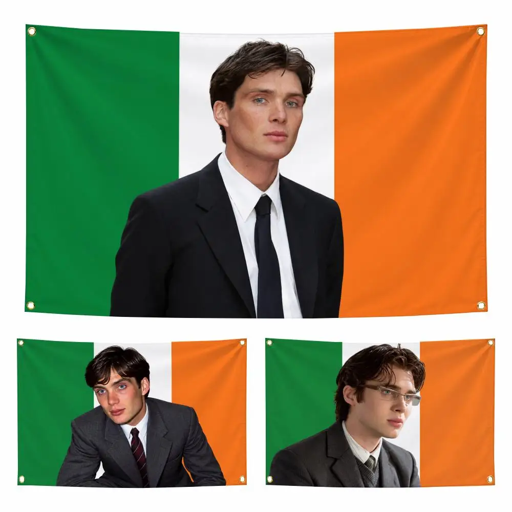Actor C-Cillian Murphy Flags Personalized Flag Room Dorm Camping Picnic Garage Bar Indoor Outdoor Wall Decor