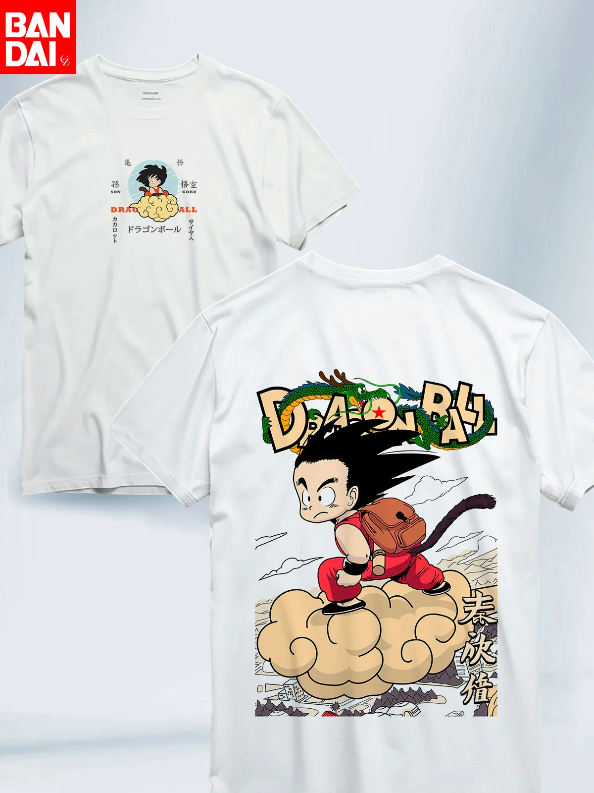 

Dragon Ball Z Kid Goku Nimbus Cloud Print T Shirt Men 2026 Summer White Oversized Tee Anime Streetwear Harajuku Loose Cotton