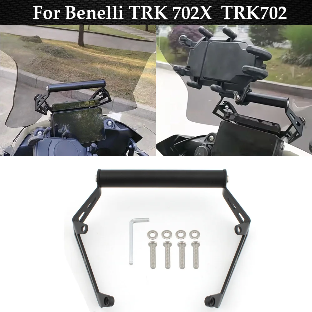 

Motorcycle Accessories Phone Support Stand Holder GPS Navigation Plate Bracket For Benelli TRK 702X TRK 702 X TRK702X TRK702
