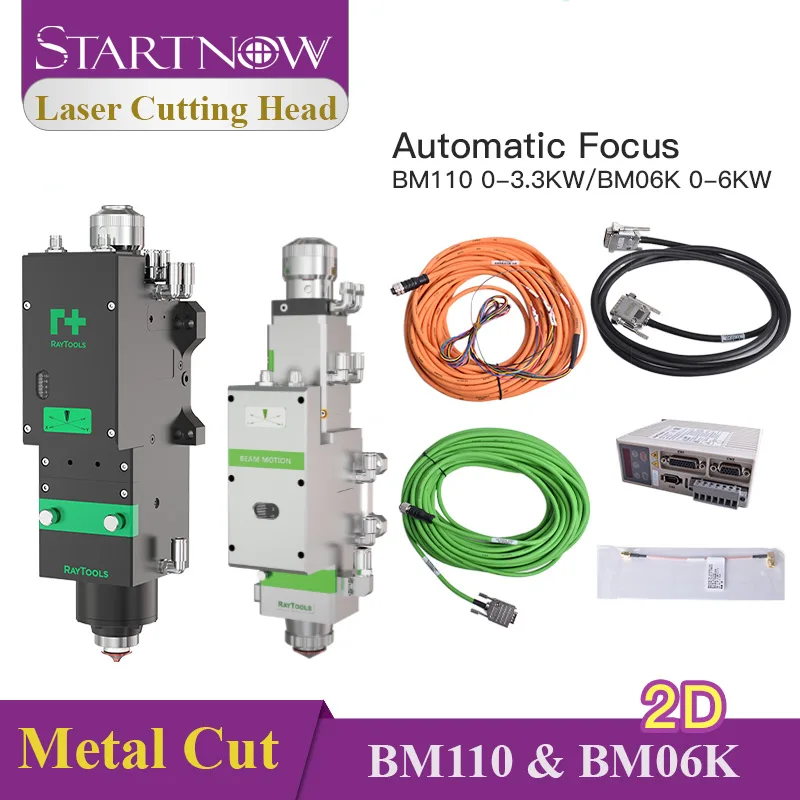Raytools BM110 3000W BM06K 6000W Auto-Focus Cutting Head，TubeCut 3D Laser Head For Sheet Metal Cutting Welding