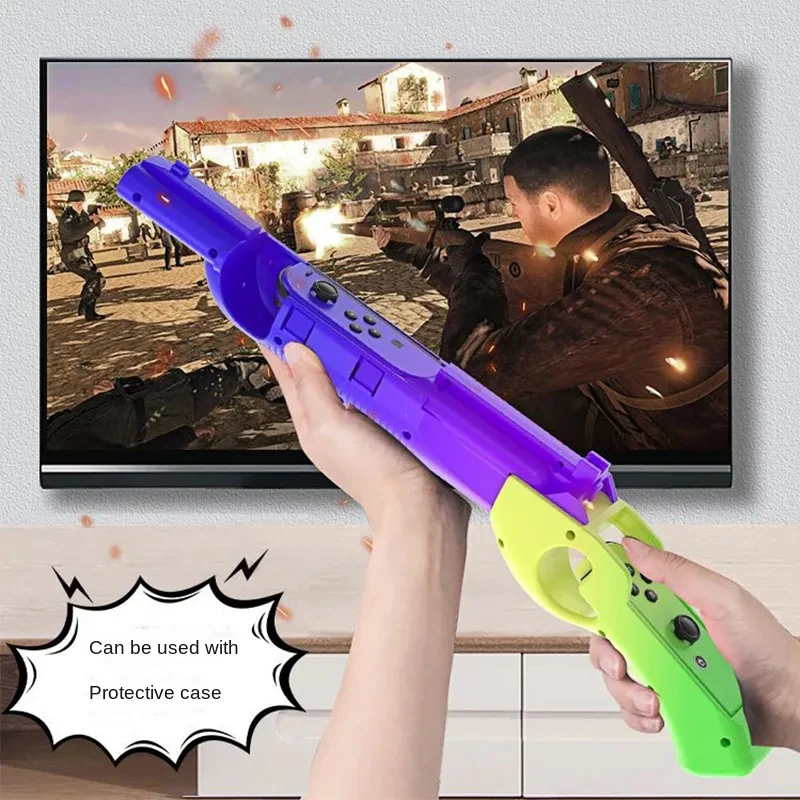 Shooting Game Gun For Nintendo Switch Oled Game Console Accessory Move Handle Butt Butt Compatible With NS Shooter Hunting Game