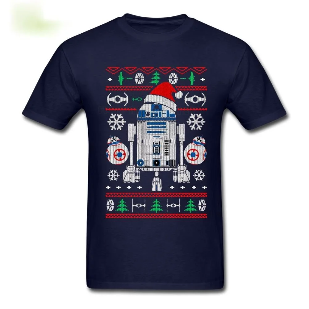 

Funny Astromech Droid R2-D2 Ugly Sweaters Christmas T Shirt. Short Sleeve 100% Cotton Casual T-shirts Loose Top Size S-3XL