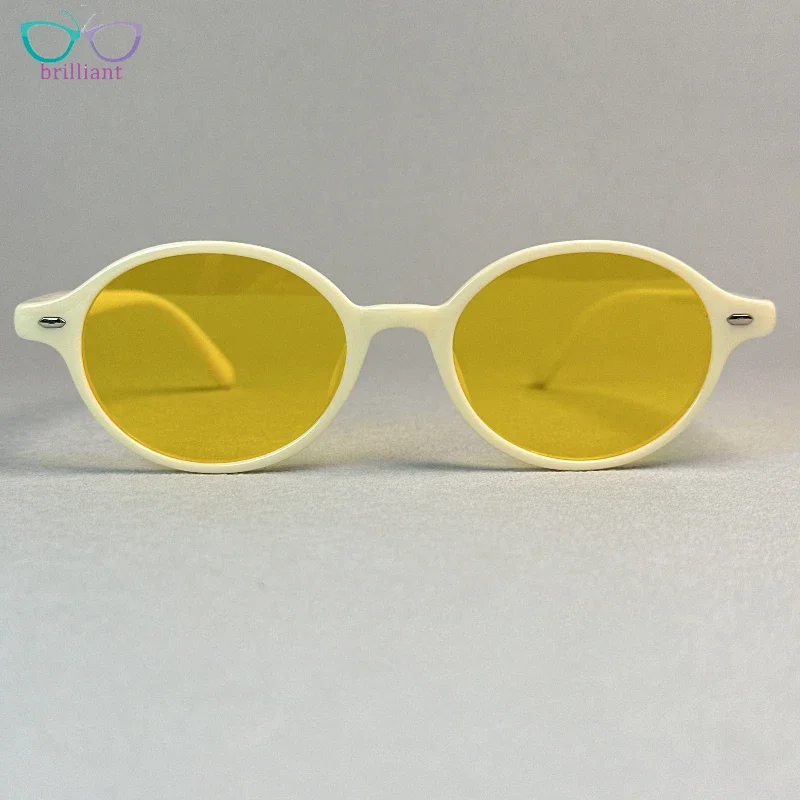 2024 Elliptical Small Frame Women Retro Sunglasses New Fashion Outdoor Sports Travel Driving UV400 Men Personalized SUN GLASSES