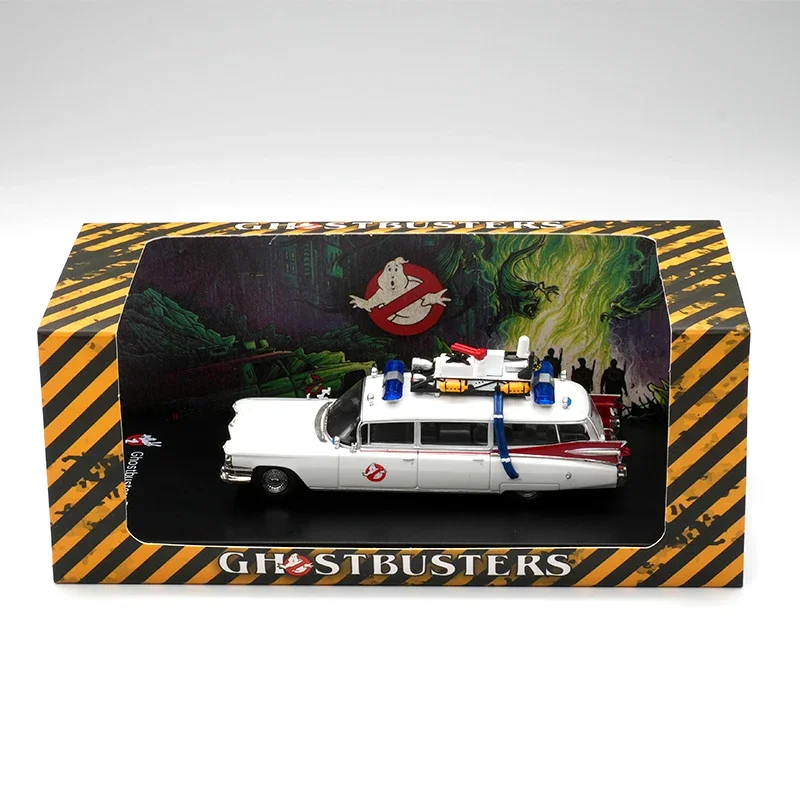 YS Op Voorraad 1:64 NIEUWE Ghostbuster Miller Meteor 1959 Ecto-1 Diecast Auto Model Collectie Speelgoed