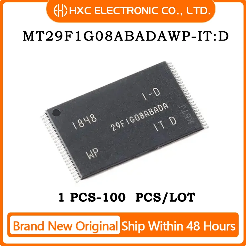 1PCS/5PCS/10PCS/50PCS MT29F1G08ABADAWP-IT:D MT29F1G08ABADAWP Brand New Original IC CHIP