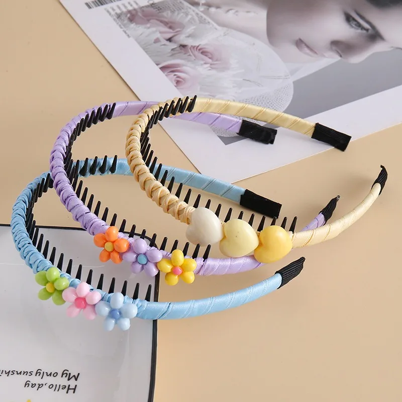 Diadema para niña, bonito corazón dulce, estrellas, colores, diadema de flores, aro para el pelo, regalos para niños, accesorios para el cabello FDr11