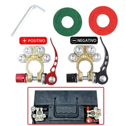 Car Battery Terminals 2/4 Ways Quick Disconnect Battery Connectors Quick Release Cable Terminal Adapter