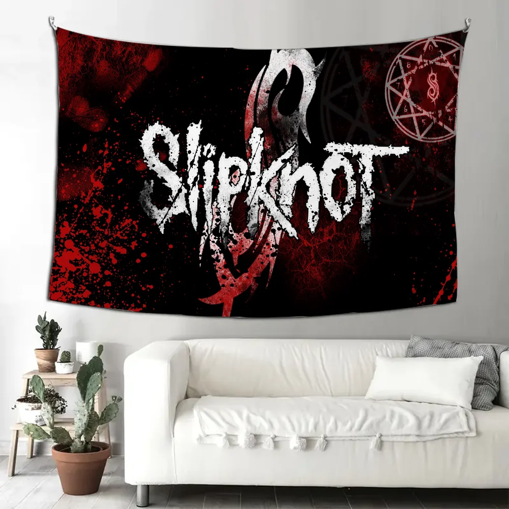 

Band Flag-S-Slipknots Tapestry Decoration party Background Hanging Cloth Bedroom Tapestry Room Decor Aesthetic