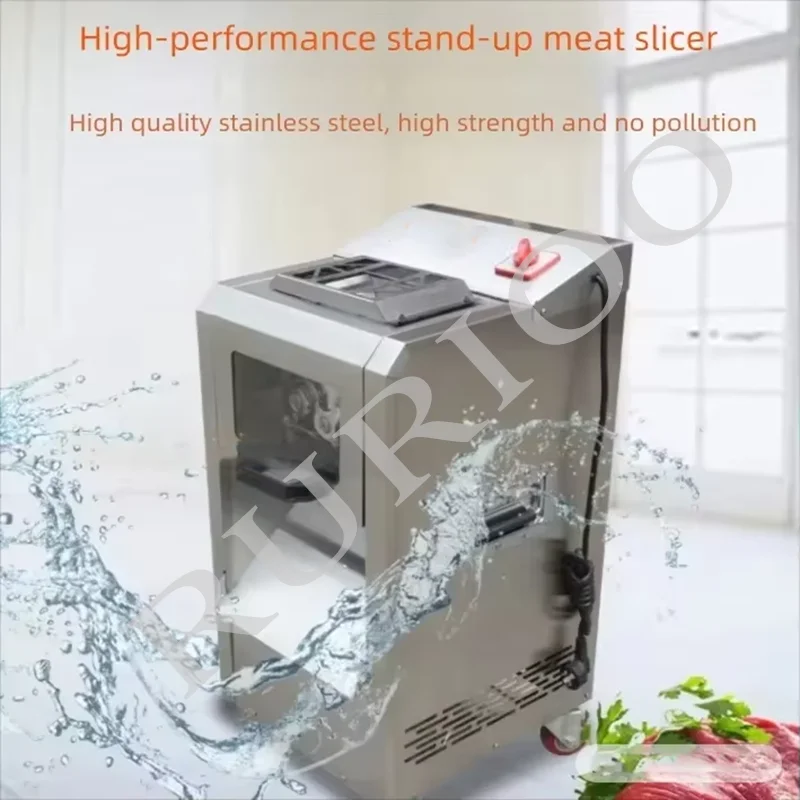 Automatic Industrial Lamb Cube Dicer Cut Thin Fresh Cooks Portable Meat Slicer Grinders Mincer Machine