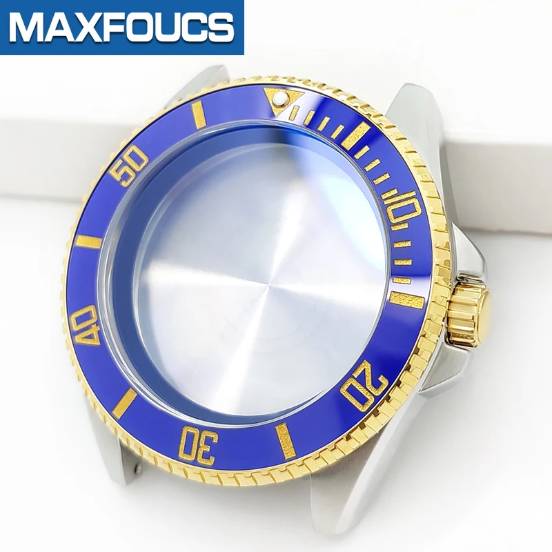 MDV-106 Gehäuse MOD Swordfish Stahl-Uhrengehäuse 3-Uhr-Position Glänzende/Gebürstete Lünette Eingesetzte Krone Gehäuseboden Saphirglas Kundenspezifisches Teil – Detail 13