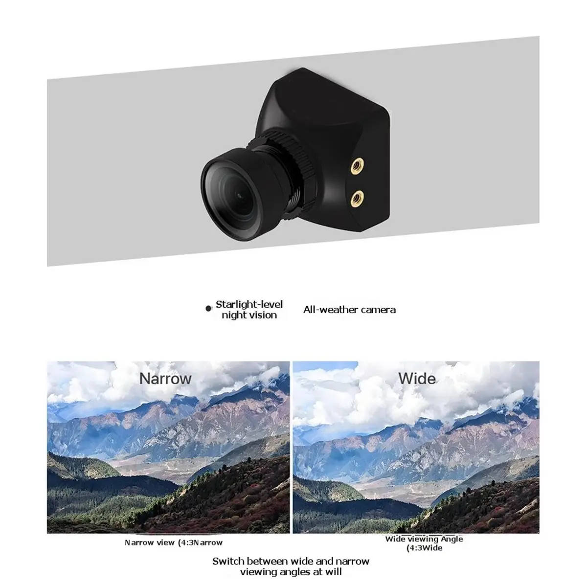 salego Toothless Micro 1200TVL FPV Camera 22x22mm Low Latency Night Vision Analog Mini FPV Cam for RC Drone Quadcopter Racing