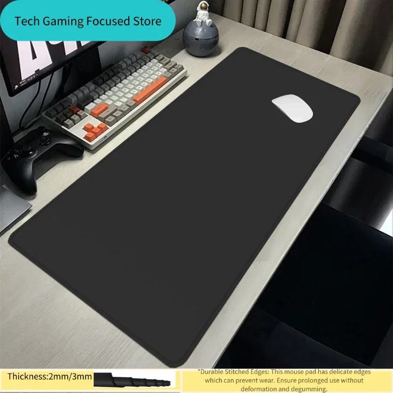Schwarze Gaming-Mauspads, Computer-Gaming-Zubehör, Desktop-Mauspads für Endless Player, Büro-Zubehör, große Schreibtischunterlagen für Computer