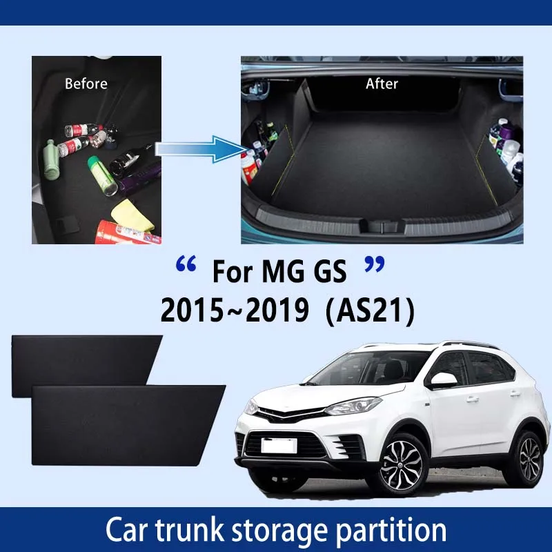 

Автомобильные аксессуары для MG GS 2015 ~ 2019 AS21, утолщенная перегородка для хранения багажника, многофункциональный органайзер для салона автомобиля