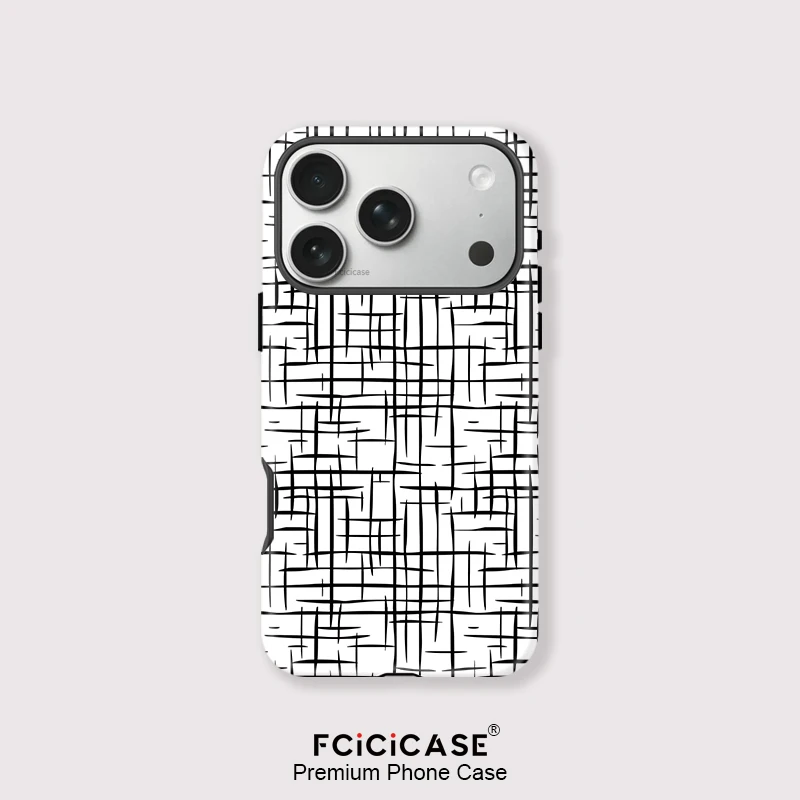 Fcicicase Magnetische 2-in-1 Handyhülle für iPhone 16 Pro Max 15 14 13 12 11 17 Air für MagSafe Stoßfeste Kunstmalerei-Abdeckung