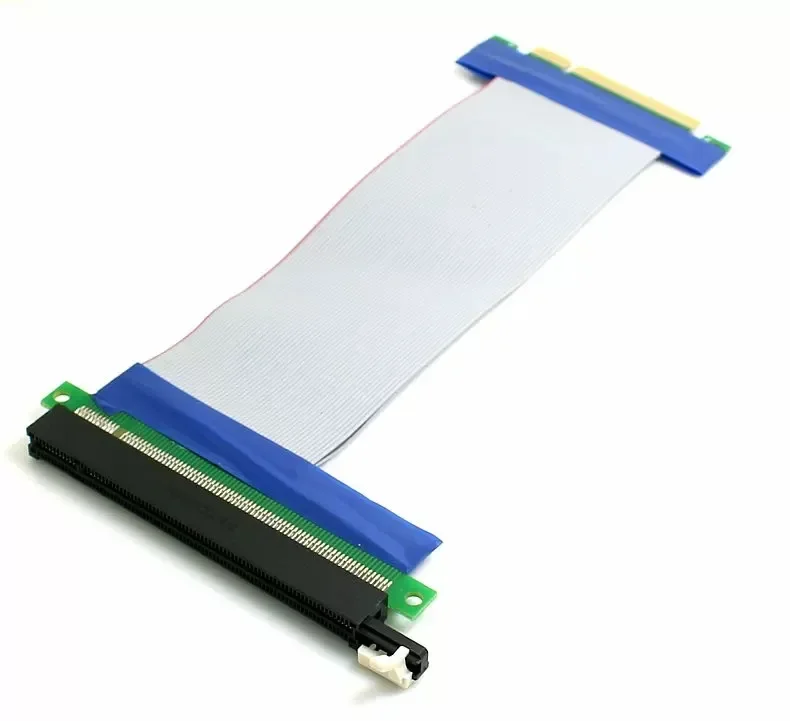 Karta rozszerzeń PCI Express PCIE Riser Card Extender PCI E 8X do 16X, adapter PCI-E Riser, przedłużacz PCIe X8, pozłacana, do kopania BTC — zdjęcie 6