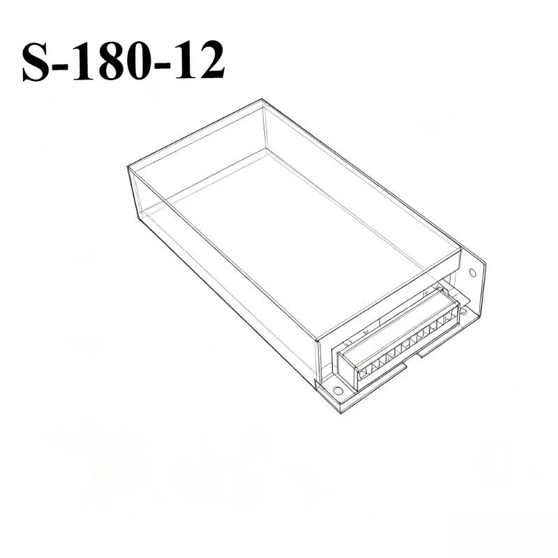 12V 15A 180W LED Power Supply DC 12v 15a 180w Switching Power Supply Source Transformer 100-240V AC DC S-180-12