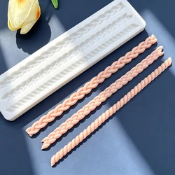 Chain Cable Rope Lace Silicone Sugarcraft Mold Cupcake Baking Mould Fondant Cake Decorating Tools
