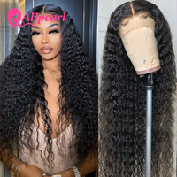 Alipearl Hair Deep Wave Lace Front Human Hair Wigs Brazilian 13x4 Human Hair Wigs PrePlucked with Baby Hair for Women