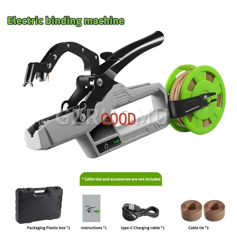 

Hand-Held Electric Branch Binding Machine Vegetable Fruit Plant Stem Tying Tool Household Garden Grape Vines Automatic Strapper