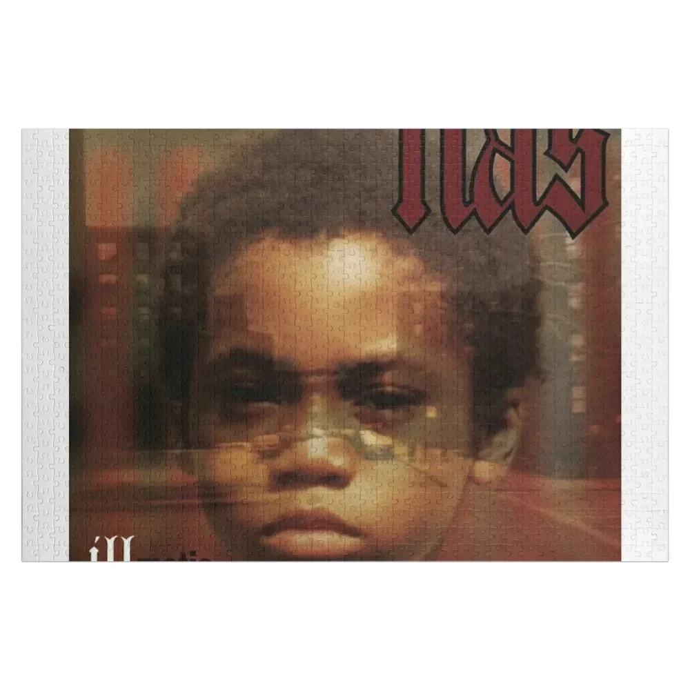 

Nas - Illmatic Album cover Jigsaw Puzzle Custom Name Child Toy Wood Name Puzzle