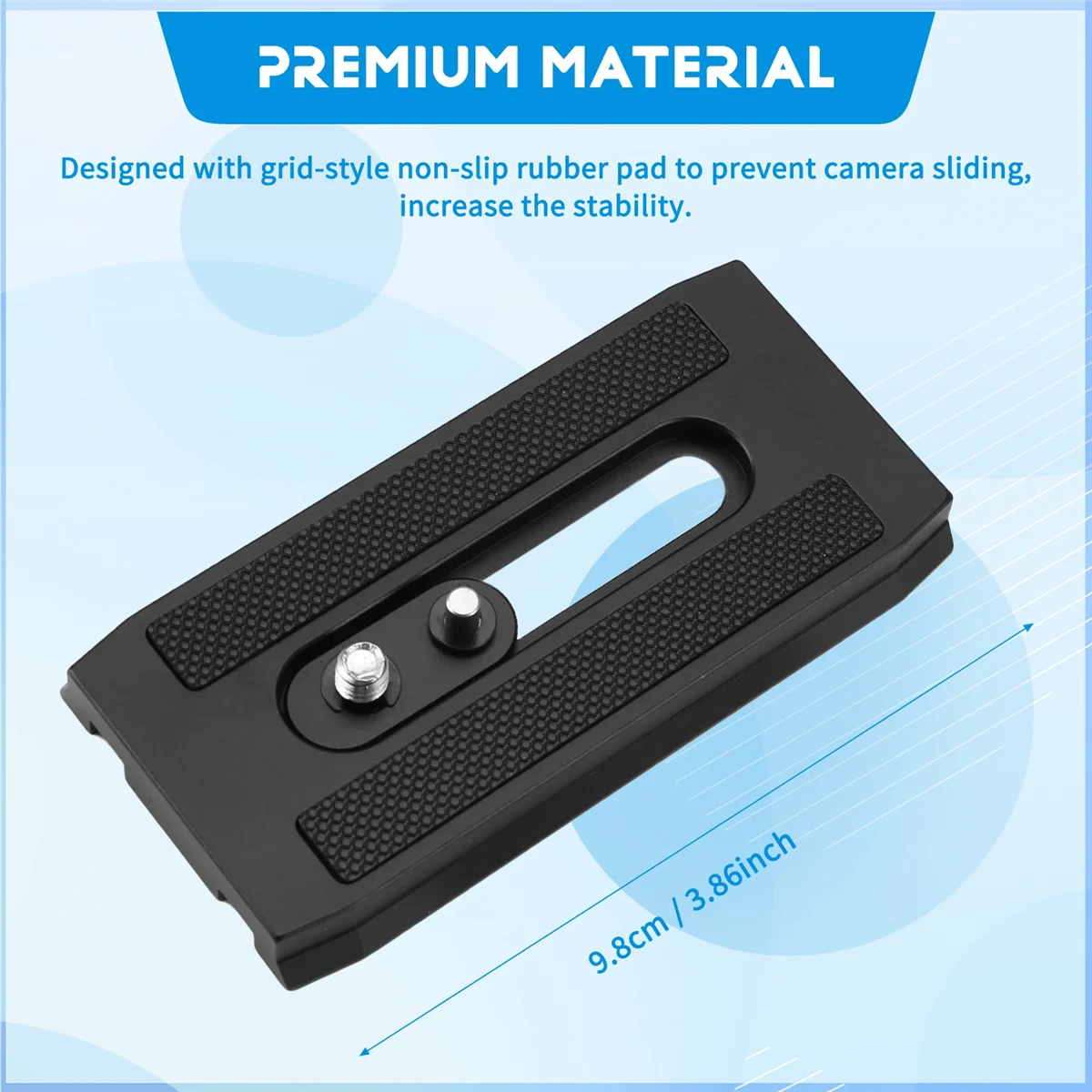 

GZMO Quick Release Plate,Camera Quick Release Plate Adapter for Benro KH25/KH26/KH25N/KH26NL Camera Accessories